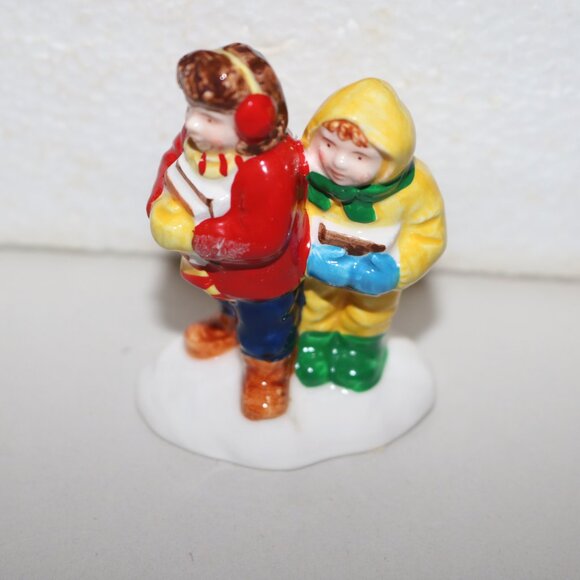 Department 56 Snow Village Safety Patrol set of 4 figures ceramic and porcelain - Picture 8 of 11